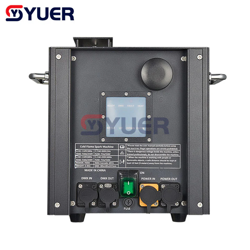 YUER™️ NEW Waterproof 700W Cold Spark Machine Cold Fireworks Wedding Sparkler Fountain DMX Remote Control Spray for Party DJ Show - Image 3