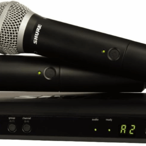BLX288/PG58 Wireless Microphone System - 14-Hour Battery Life, 300 Ft Range, UHF | Includes (2) PG58 Handheld Vocal Mics, Dual Channel Receiver | J11 Band (BLX288/PG58-J11) - Image 2
