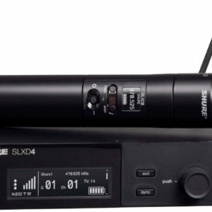 SLXD24/SM58 Digital Wireless Microphone System - Includes SLXD2 Handheld Transmitter with SM58 Vocal Mic Capsule and SLXD4 Single Channel Rack Mount Receiver | H55 Band (SLXD24/SM58-H55)