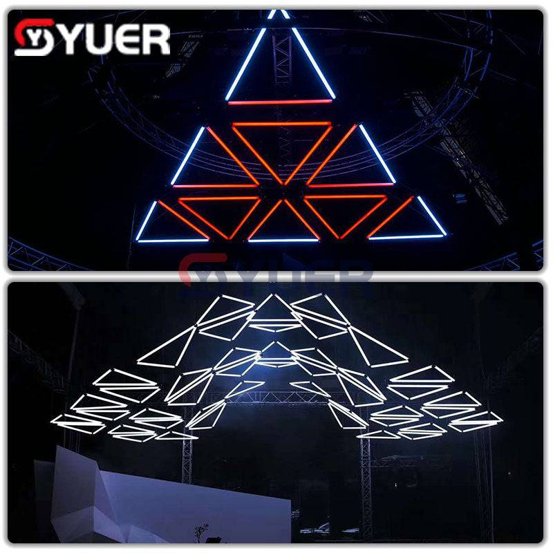 YUER™️ LED Lifting Tube 1-5 Meter Lifting Controller+96Pcs SMD 5050 RGB 3IN1 Leds Pixel Bar Light DMX512 Artnet Control DJ Disco Stage Effect Lighting Wedding