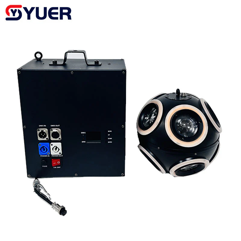 YUER™ RGBW 300W LED 4In1 Lifting Football Shape Light DMX Rolling Beam Moving Head Stage Effect DJ Party Christmas Decoration Lights