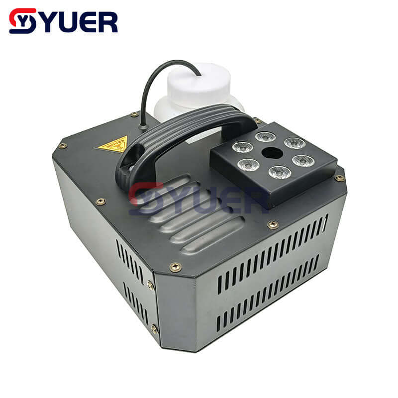 YUER™️ 600W LED Fog Machine Pyro Vertical Smoke Machine with Remote Control /Professional Fogger 6X3W RGB 3IN1 Color - Image 6