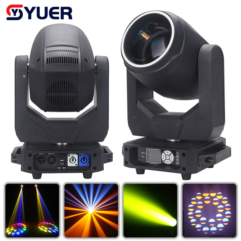 YUER™️ New 200W LED Beam plus Light Strip with Moving Head Light DMX DJ Stage Bar Disco Strobe