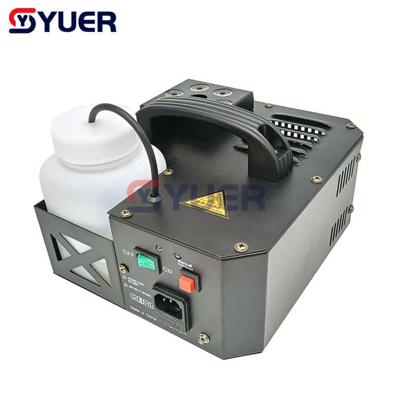 YUER™️ 600W LED Fog Machine Pyro Vertical Smoke Machine with Remote Control /Professional Fogger 6X3W RGB 3IN1 Color - Image 4