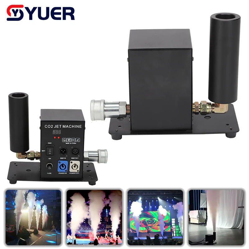 YUER™️ CO2 Multi-Angle Smoke Machine Carbon Dioxide Single Head DMX Stage Smoke Equipment Carbon Dioxide Gas Column CO2 Jet