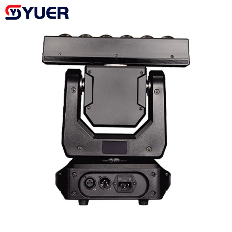YUER™ NEW 6X20W Beam LED with Strobe Moving Head Light Dj Disco Controller LED Lamp RGBW 4In1 XYZ Moving Head Infinite Rotation - Image 3