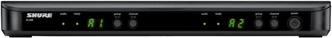 BLX288/PG58 Wireless Microphone System - 14-Hour Battery Life, 300 Ft Range, UHF | Includes (2) PG58 Handheld Vocal Mics, Dual Channel Receiver | J11 Band (BLX288/PG58-J11) - Image 7