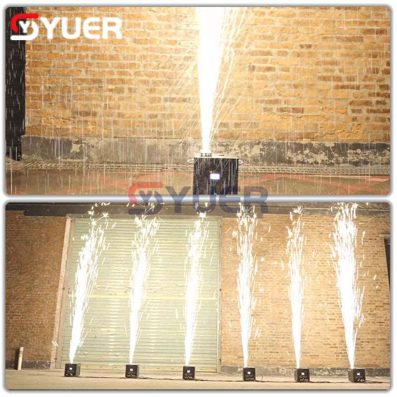 YUER™️ NEW Waterproof 700W Cold Spark Machine Cold Fireworks Wedding Sparkler Fountain DMX Remote Control Spray for Party DJ Show - Image 8