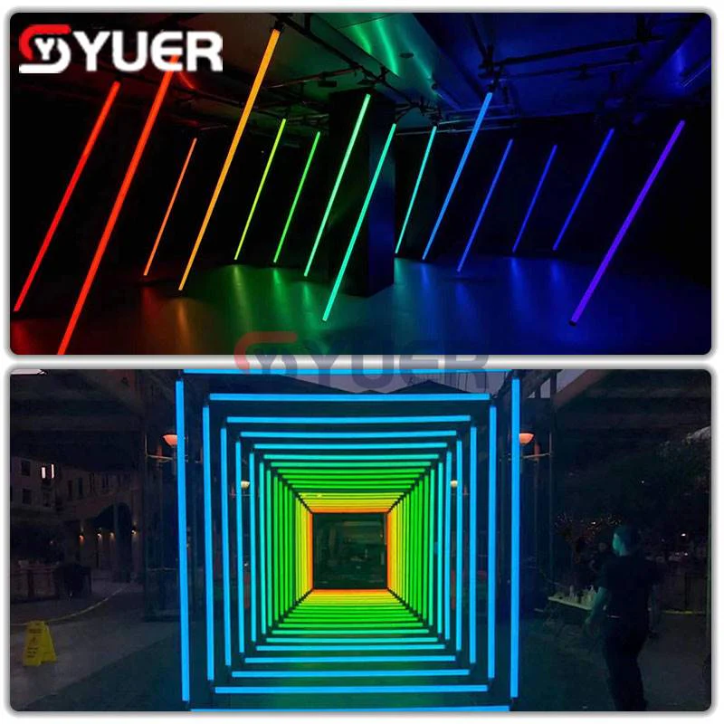 YUER™️ SMD 5050 RGB 3IN1 288 LED Pixel Light DMX 512 Control DJ Stage Party Disco Effect Wash Light IC Digital Tube in Full Colour - Image 8