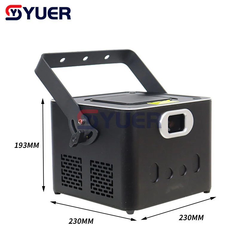 YUER™️ NEW ILDA 8W Animation Scanner RGB Laser Lines Beam Stage Light Projector DMX DJ Disco Dance Bar Professional Laser Light - Image 2