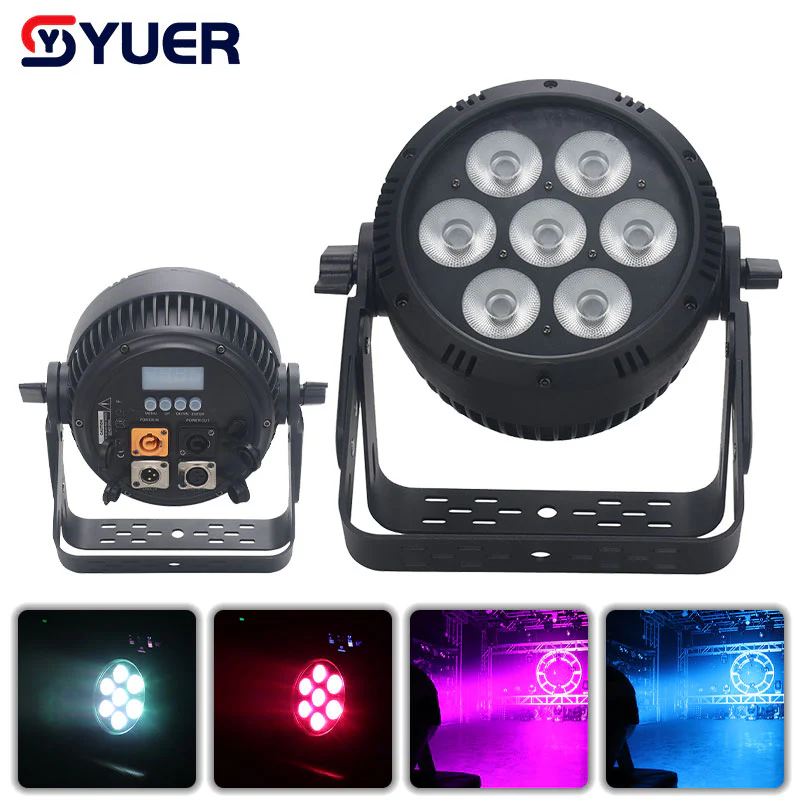 YUER™️ 7X30W RGBW 4IN1 LED Par Light Waterproof Par for DJ Disco Party Nightclub Wedding Outdoor Stage Light Effect