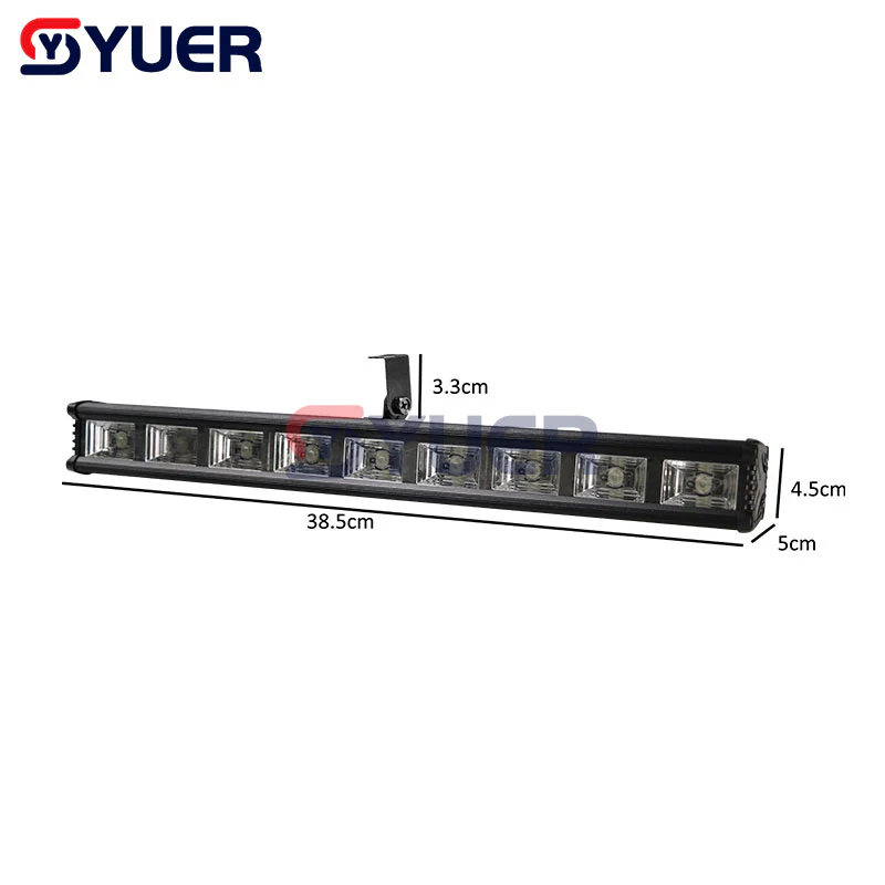YUER™️ NEW 9X2W Led Ultraviolet Lights Aluminum Flat Dyeing UV Light Dj Lights Party Lights UV Disinfection DJ Disco Bar Indoor