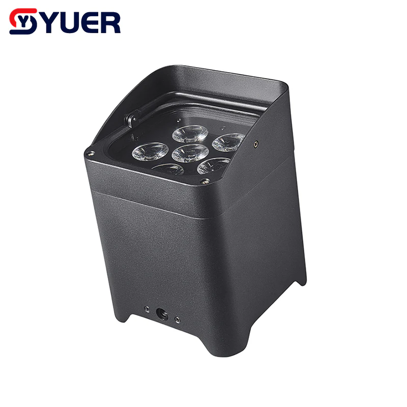 YUER™️ Battery Wireless Waterproof Par Light 6X18W RGBWA-UV 6IN1 LED Par Light DMX512 Automatic Voice Control for DJ Disco Stage Indoor Bar - Image 3