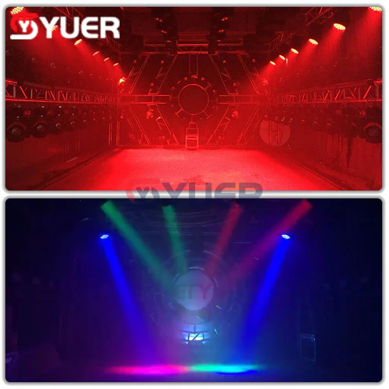 YUER™️ LED 19X15W RGBW 4IN1 Moving Head Zoom Light for Disco Beam Lights DJ Party Stage Lighting Commercial Lights