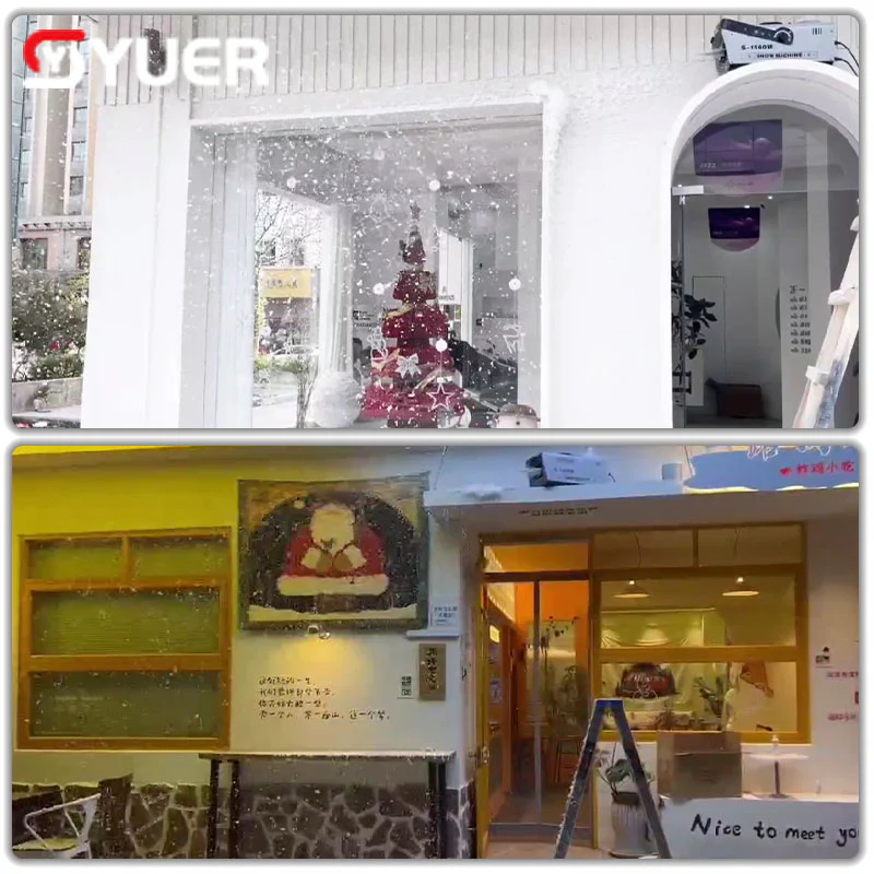 YUER™️ 800W Snow Machine Snowflake Machine with Wireless Remote Control for Christmas Wedding Kids Party Stage Effects - Image 5