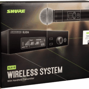 SLXD24/SM58 Digital Wireless Microphone System - Includes SLXD2 Handheld Transmitter with SM58 Vocal Mic Capsule and SLXD4 Single Channel Rack Mount Receiver | H55 Band (SLXD24/SM58-H55) - Image 2