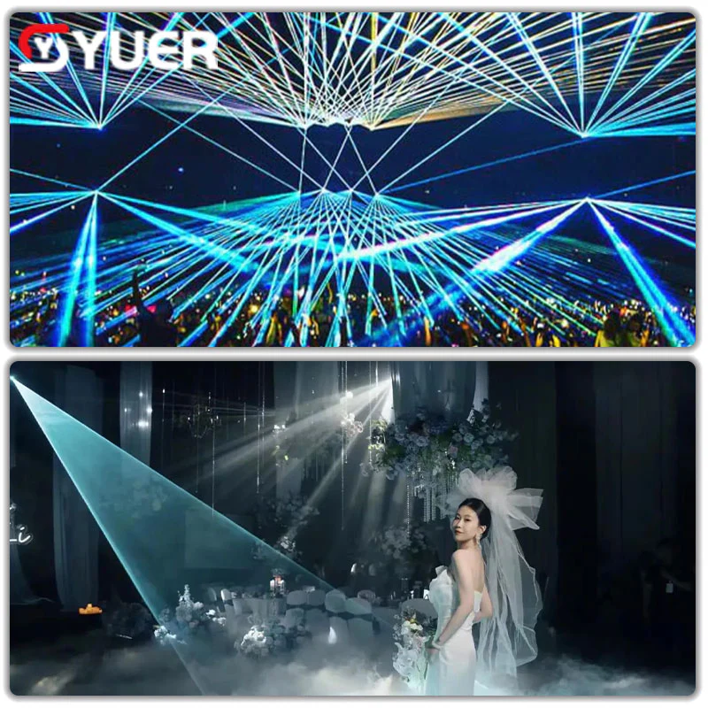 YUER™️ New 5W RGB Animaiton Laser Light with APP Control Beam Pattern Stage Lights DMX512 16CH DJ Disco Wedding Bar Stage Effect - Image 7