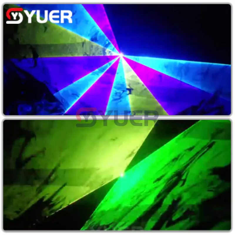 YUER™️ NEW ILDA 8W Animation Scanner RGB Laser Lines Beam Stage Light Projector DMX DJ Disco Dance Bar Professional Laser Light - Image 6
