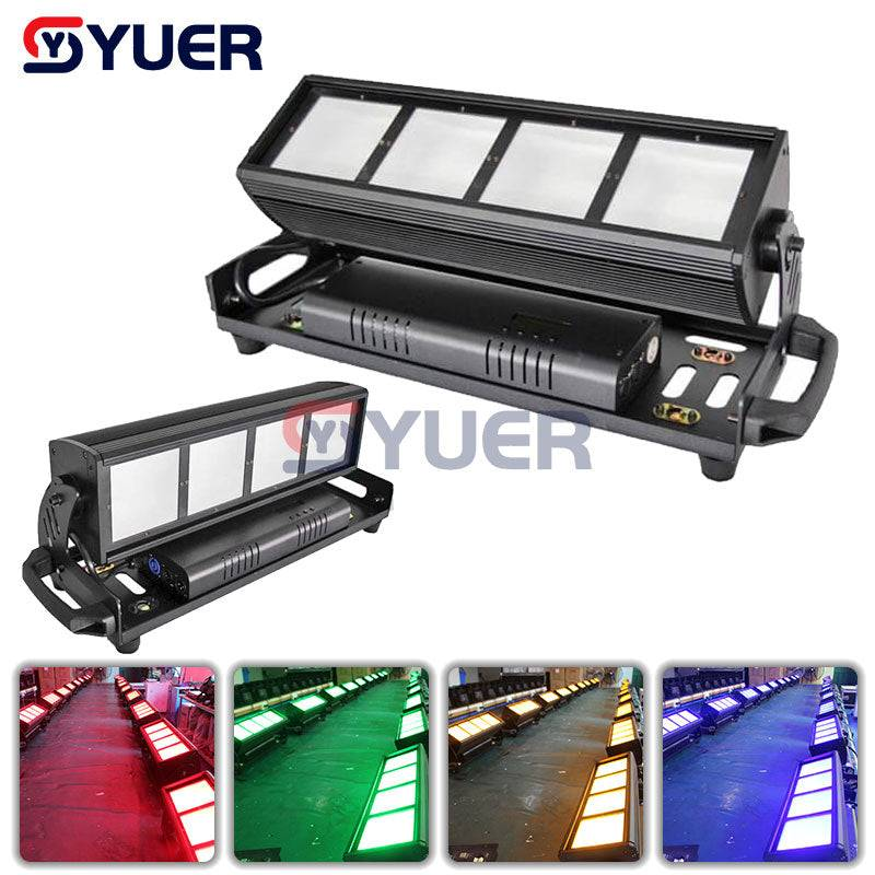 YUER™️ 300W LED Cyclorama Light 100Pcs 3W High Brightness Colorful LED Lamps DMX512 Suitable for Large-Scale Theatrical Performances, Theaters, Studios, Discos and Other Places.