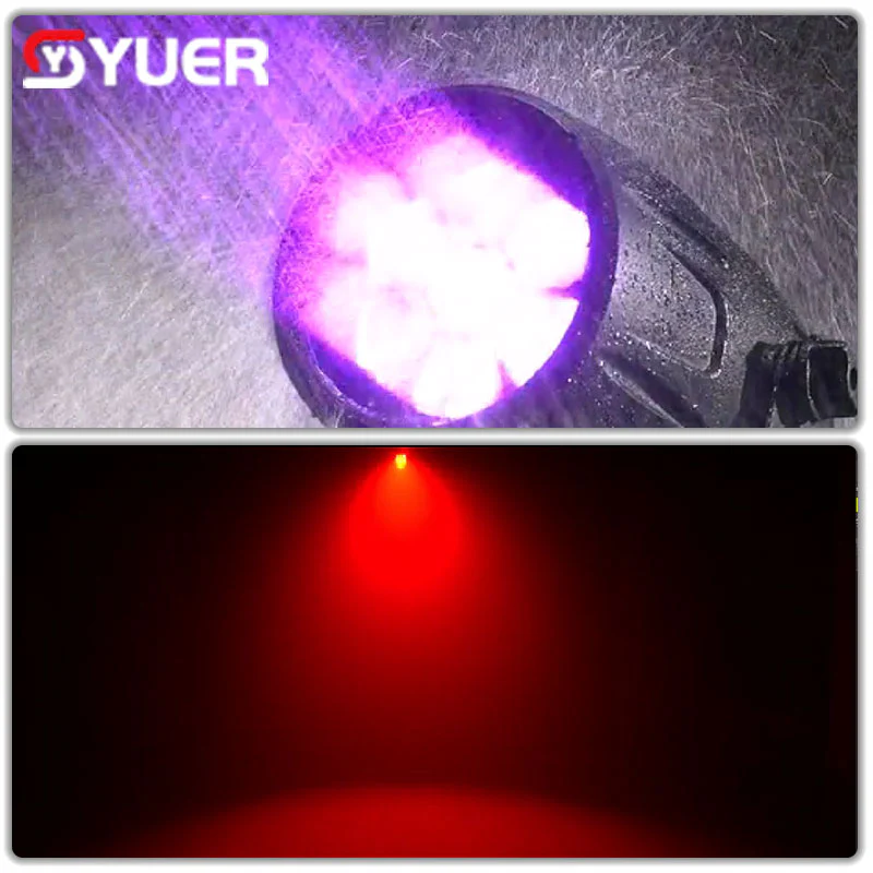 YUER™ IP65 Waterproof 7X40W LED RGBW 4In1 Wash Beam Zoom Effect Par Lights Aluminum Case Strobe DMX Music Dj Disco Stage Chirstmas Background