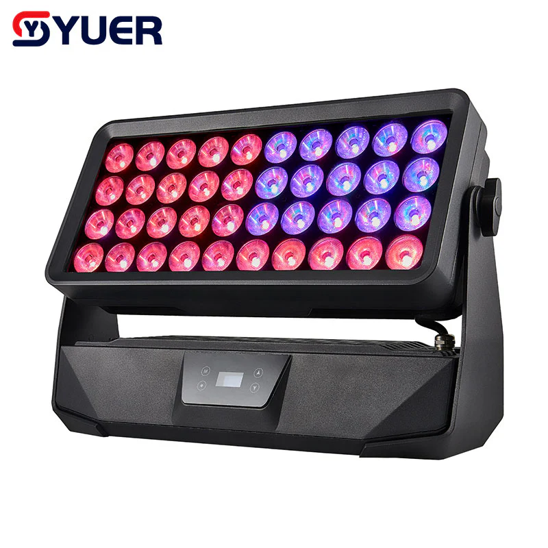 YUER™ IP65 Waterproof LED 40X15W RGBW 4In1 Wash Floodlight Par Light Strobe Light DMX512 Control for Party Wedding DJ Disco - Image 2