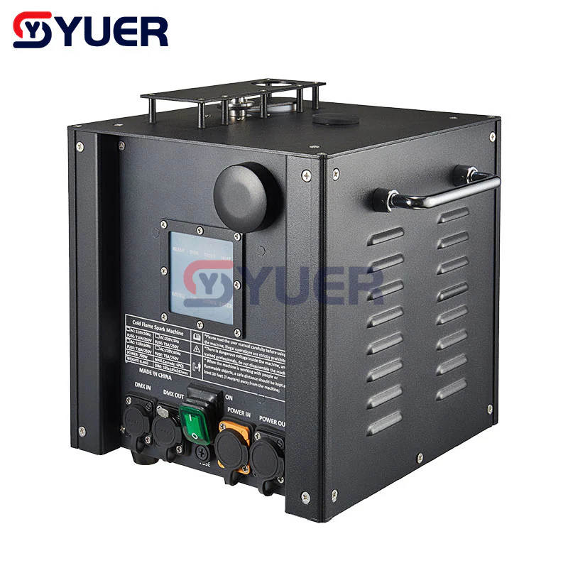 YUER™️ NEW Waterproof 700W Cold Spark Machine Cold Fireworks Wedding Sparkler Fountain DMX Remote Control Spray for Party DJ Show - Image 2