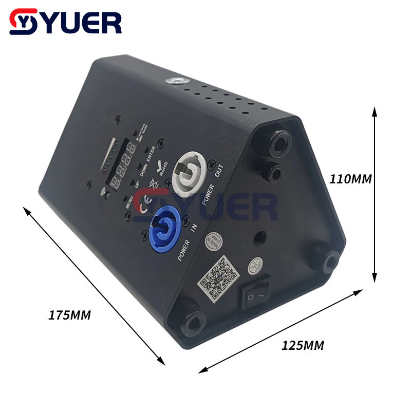 YUER™️ Mini LED Par Light 54W DMX Wireless RGBWA-UV 6IN1 for LED DJ Party Stage Lights Wash LED 2.4Ghz Wireless Remote Control Battery