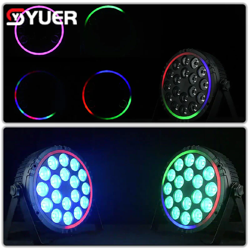YUER™️ 18X12W RGBW 4In1 LED Par Light with Aperture DMX512 Disco Light Professional Stage Bar Dj Equipment - Image 8