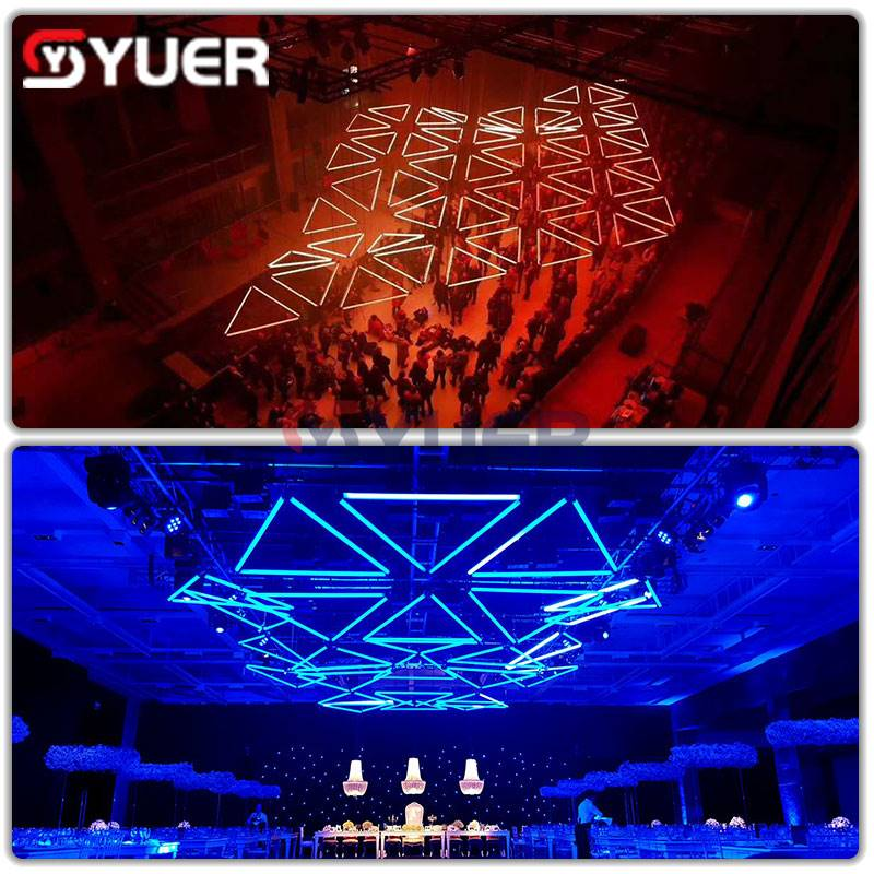 YUER™️ LED Lifting Tube 1-5 Meter Lifting Controller+96Pcs SMD 5050 RGB 3IN1 Leds Pixel Bar Light DMX512 Artnet Control DJ Disco Stage Effect Lighting Wedding