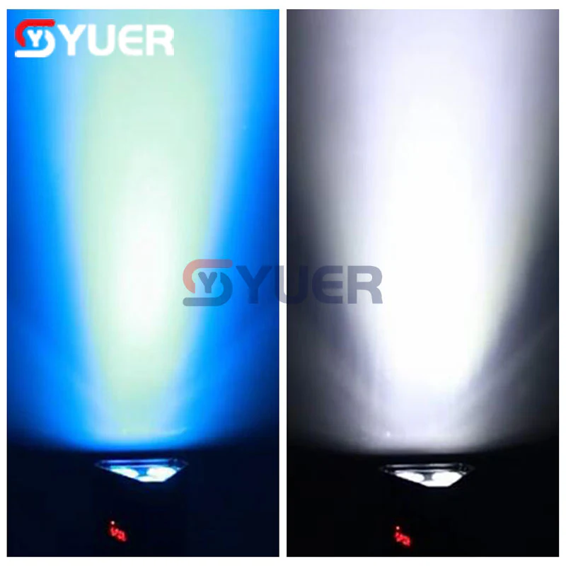YUER™️ Mini LED Par Light 54W DMX Wireless RGBWA-UV 6IN1 for LED DJ Party Stage Lights Wash LED 2.4Ghz Wireless Remote Control Battery