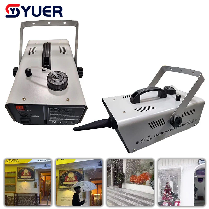 YUER™️ 800W Snow Machine Snowflake Machine with Wireless Remote Control for Christmas Wedding Kids Party Stage Effects