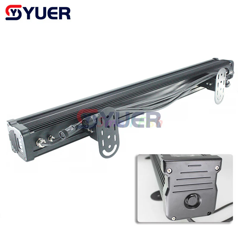 YUER™️ IP65 Water Proof Point Control 18X10W RGBW 4In1/18X15W RGBWA 5In1/18X18W RGBWAUV 6IN1 LED Wall Wash Light DMX LED Line Bar Wash Stage Light for Dj Waterproof Running Horse Point Control - Image 6
