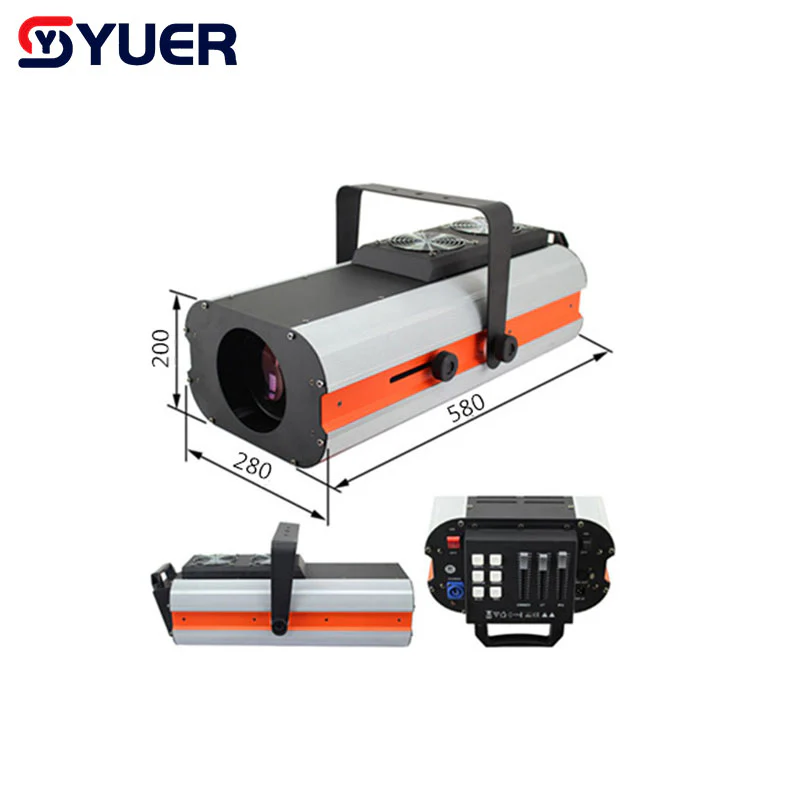 YUER™ 300W LED Follow Spot Light 5 Colors + White Light LED Follow Spot Tracker with Flying Case Suitable for Wedding Theater DJ Party Performance - Image 2