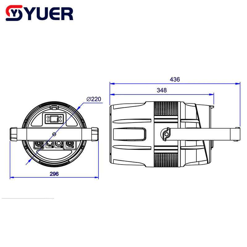 YUER™ IP65 Waterproof 7X40W LED RGBW 4In1 Wash Beam Zoom Effect Par Lights Aluminum Case Strobe DMX Music Dj Disco Stage Chirstmas Background