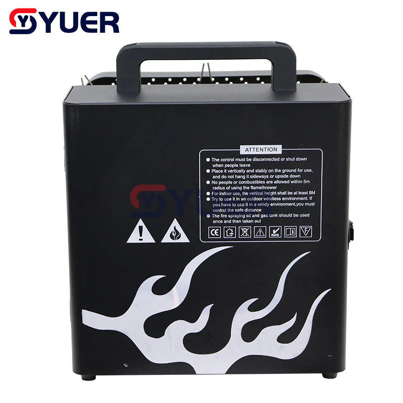 YUER™️ Stage Fireworks 3 Heads Fire Height Flame Fire Machine DMX Control LCD Display Flame Machine for Wedding DJ Party Effect Lights - Image 5