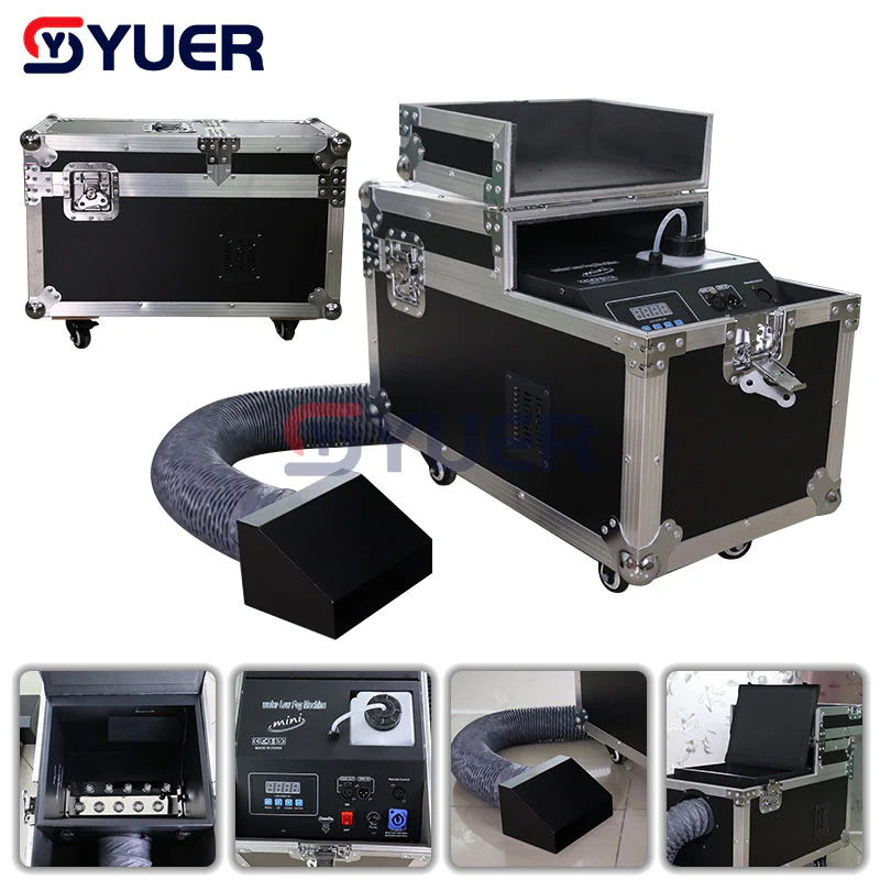 YUER™️ Mini 2000W Water Fog Haze Machine DMX Remote Control Smoke Haze Low Lying Decoration Wedding Stage Concert Party Effect