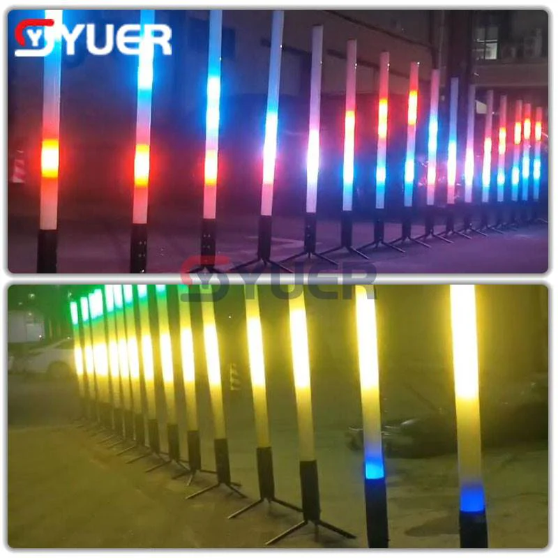 YUER™️ 8PCS 100Cm RGB Battery LED Light Tube Waterproof IP54 Built-In Battery APP Control Stage Lighting for DJ Disco Photo Photographe - Image 6