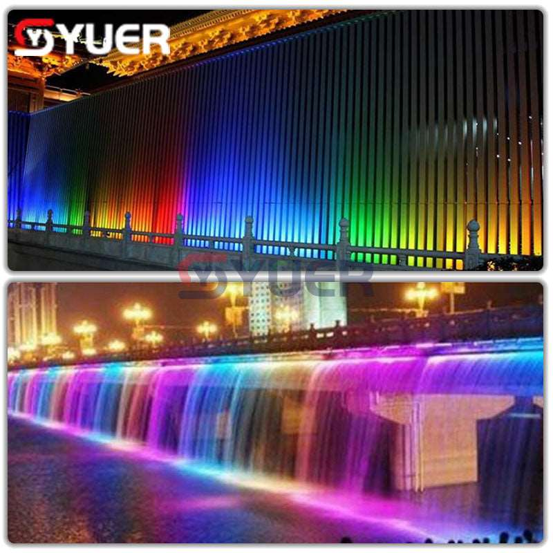 YUER™️ IP65 Water Proof Point Control 18X10W RGBW 4In1/18X15W RGBWA 5In1/18X18W RGBWAUV 6IN1 LED Wall Wash Light DMX LED Line Bar Wash Stage Light for Dj Waterproof Running Horse Point Control - Image 8