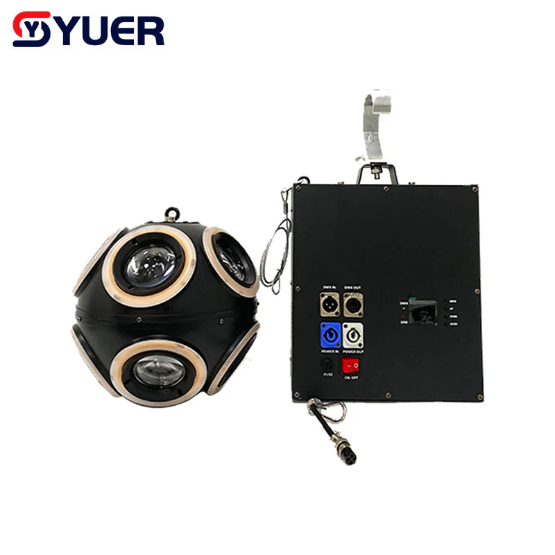 YUER™ RGBW 300W LED 4In1 Lifting Football Shape Light DMX Rolling Beam Moving Head Stage Effect DJ Party Christmas Decoration Lights
