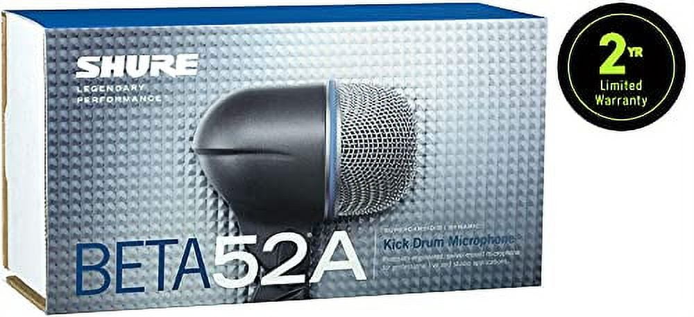 BETA 52A Supercardioid Dynamic Kick Drum Microphone with High Output Neodymium Element - Image 3
